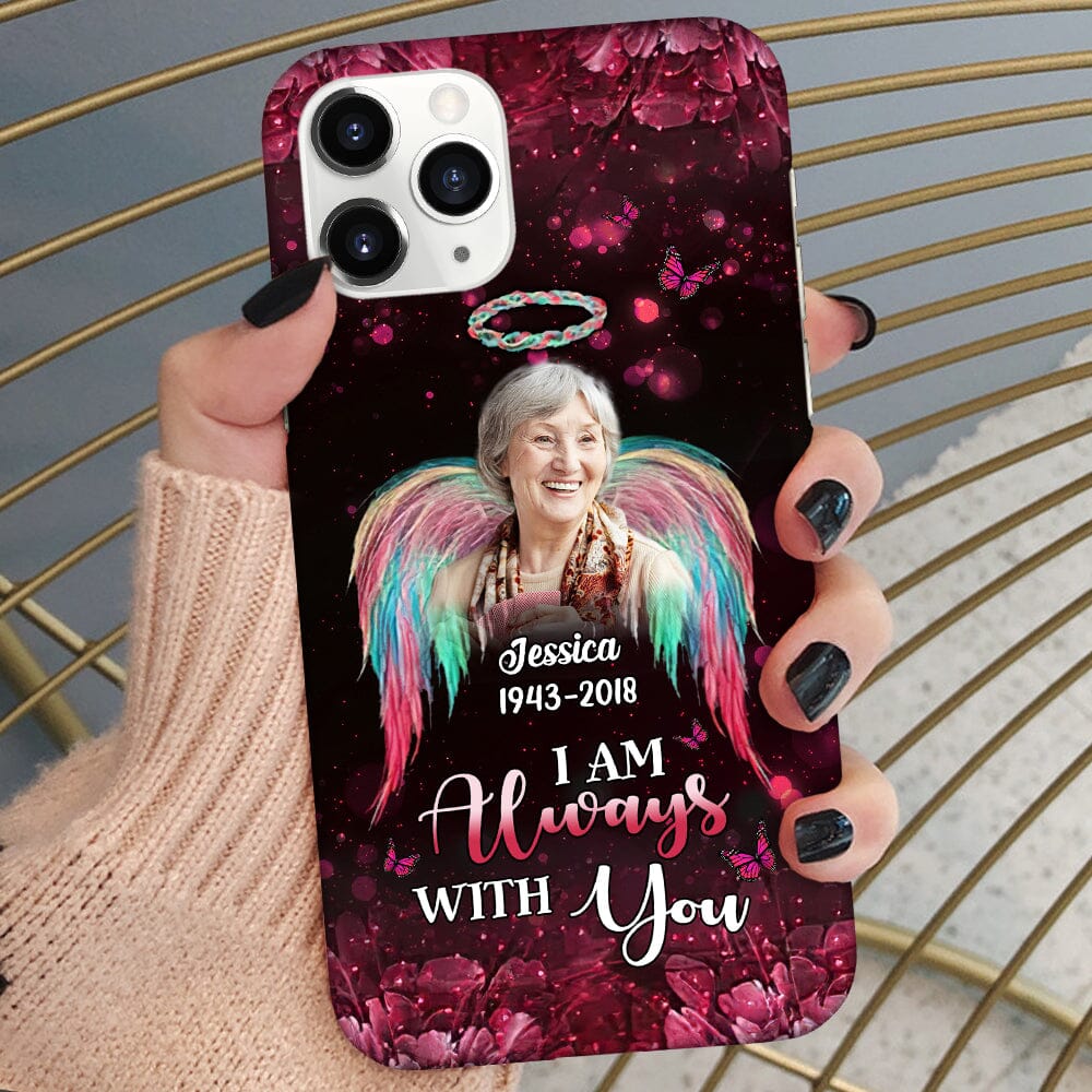 Your wings were ready but my heart was not Upload Photo Memorial Personalized Phone case HTN12OCT23TT2 Silicone Phone Case HumanCustom New Iphone iPhone 15 