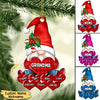 Colorful Christmas Santa Claus Gnome Grandma Loves Sweet Heart Kids, Gifts For Nana Auntie Mommy Personalized Ornament HTN14NOV22CT3 Acrylic Ornament Humancustom - Unique Personalized Gifts Pack 1