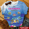 This Grandma Belongs to Cute Ocean Turtle Grandkids Personalized 3D T-shirt HTN15APR24VA1