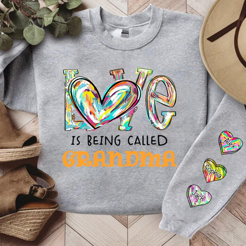 Cute Colorful Snowmy Grandma Mom Little Heart Kids Personalized Christ -  HumanCustom - Unique Personalized Gifts Made Just for You