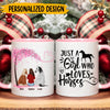 Personalized Just a girl who loves horses Accent Mug Gift for horse lovers HTN16DEC22KL4 Accent Mug Humancustom - Unique Personalized Gifts