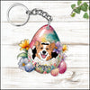 Cute Easter Egg Dog Puppy pet Personalized Acrylic Keychain HTN16MAR23XT3 Acrylic Keychain Humancustom - Unique Personalized Gifts
