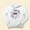 Personalized 4th of July Nana Firework Patriotic Grandma With Kid Names White T-shirt and Hoodie for Independence Day HTN17APR24VA1