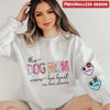 Personalized This Dog Mom wears her heart on her sleeve 3D Sweater HTN17JAN23CA2
