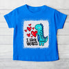 I Steal Heart Valentine's Day Cute Dinosaur Kid Personalized Youth Tee HTN18DEC23VA2 Youth Tee HumanCustom - Unique Personalized Gifts Made Just for You