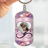 Custom Couple Photo Drive Safe Personalized 2 Sided Dog Tag Keychain HTN18JUL23KL1 Dog Tag Keychain - 2 Sided Humancustom - Unique Personalized Gifts