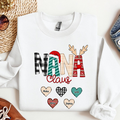 Christmas Gigi Nana Mom Claus Personalized Sweatshirt HTN20NOV23KL4
