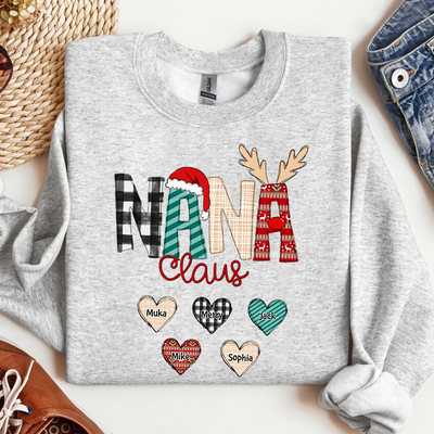 Christmas Gigi Nana Mom Claus Personalized Sweatshirt HTN20NOV23KL4