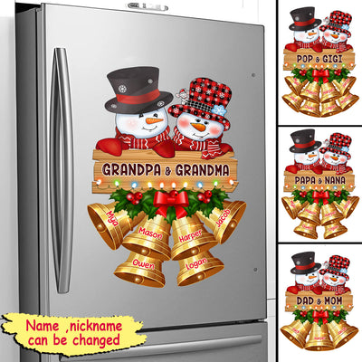 Customized Snowman Papa Nana Family Christmas Gift Xmas Sticker Decal HTN22AUG23CT4