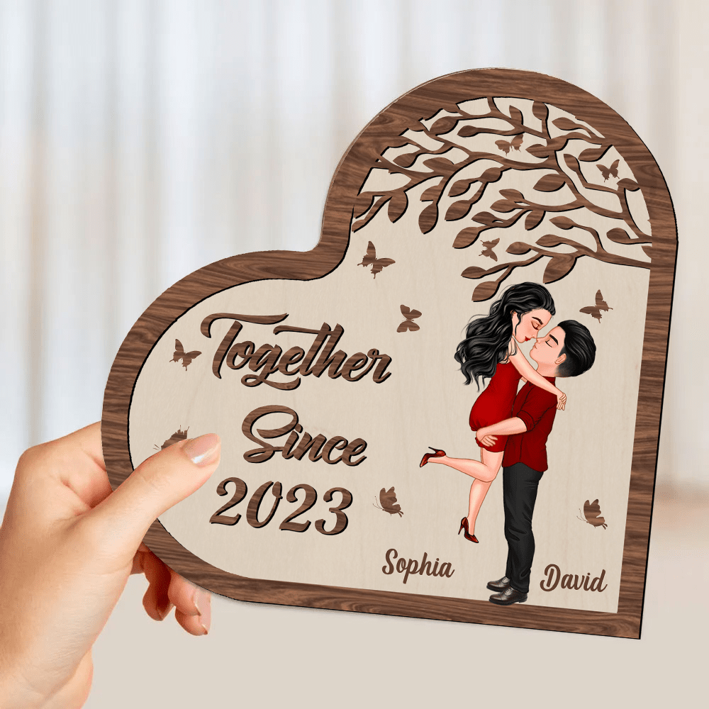 You & Me We Got This Romantic Hugging Couple Personalized 2 Layers Wooden Plaque Perfect Valentine's Day Gift HTN22DEC23KL1 Wood Plaque HumanCustom - Unique Personalized Gifts Made Just for You 