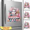Grandma Bunny With Easter Egg Grandkids Personalized Sticker Decal HTN22FEB24KL2