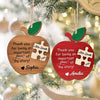 Thank you for being an important piece of my story Christmas Teacher Personalized 2 layered wooden ornament HTN22NOV23TT1 2 LAYERED WOODEN ORNAMENT HumanCustom - Unique Personalized Gifts Made Just for You