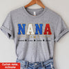 Custom Nickname 4th of July Personalized White T-shirt and Hoodie Perfect Gift for Grandmas Moms Aunties HTN24MAY23CT3