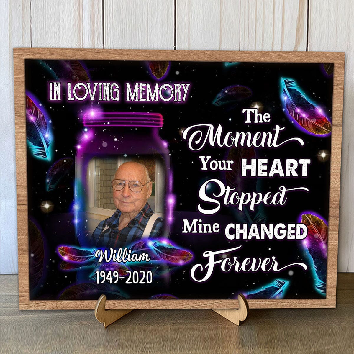 In Loving Memory Family Loss Custom Photo Upload Picture Memorial Gift Wood Plaque HTN24NOV23VA1 Wood Plaque HumanCustom - Unique Personalized Gifts Made Just for You 