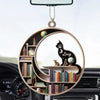 Cute Cat Kitten Pet Bookshelf Personalized Car Ornament HTN25DEC23VA2 Car Ornament HumanCustom - Unique Personalized Gifts Made Just for You