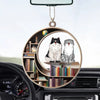 Cute Cat Kitten Pet Bookshelf Personalized Car Ornament HTN25DEC23VA3 Car Ornament HumanCustom - Unique Personalized Gifts Made Just for You