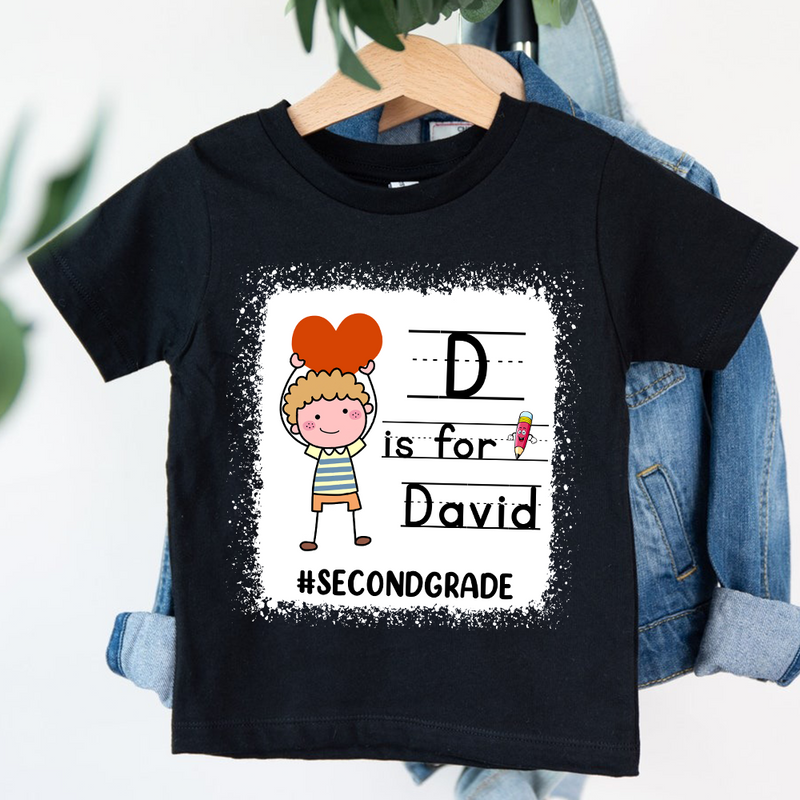 Personalized Shirt Back To School Shirt Kindergarten Shirt Boy Girl Ver Youth Tee