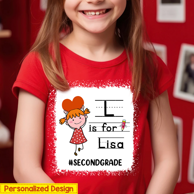 Personalized Shirt Back To School Shirt Kindergarten Shirt Boy Girl Ver Youth Tee