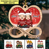 From our first kiss till our last breath Christmas Couple Personalized Wood Ornament HTN26OCT22CT1 Wood Custom Shape Ornament Humancustom - Unique Personalized Gifts Pack 1