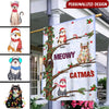 Meowy Christmas Loves Cute Laughing Cats Personalized Flag HTN27OCT22NY1 Flag Humancustom - Unique Personalized Gifts Garden Flag (11.5" x 17.5")