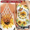 Sunflower Butterfly Grandma with grandkids Personalized Woman Cross Tank Top Gift for Grandmas Mom Aunties HTN28APR23TP1 Woman Cross Tank Top Humancustom - Unique Personalized Gifts XS