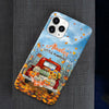 Grandma's Little Pumpkins Fall Season Truck Personalized Phone case HTN28AUG23VA5