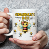 Grandma's reasons to bee happy Personalized White Mug HTN02MAY24KL3