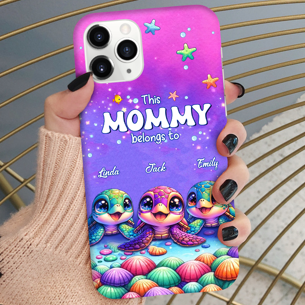 This Grandma belongs to Colorful Turtle Personalized Phone case HTN28MAR24KL2