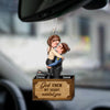 Personalized Couple Portrait, Firefighter, Nurse, Police Officer, Teacher Car Ornament Gifts by Occupation HTN31AUG23VA1
