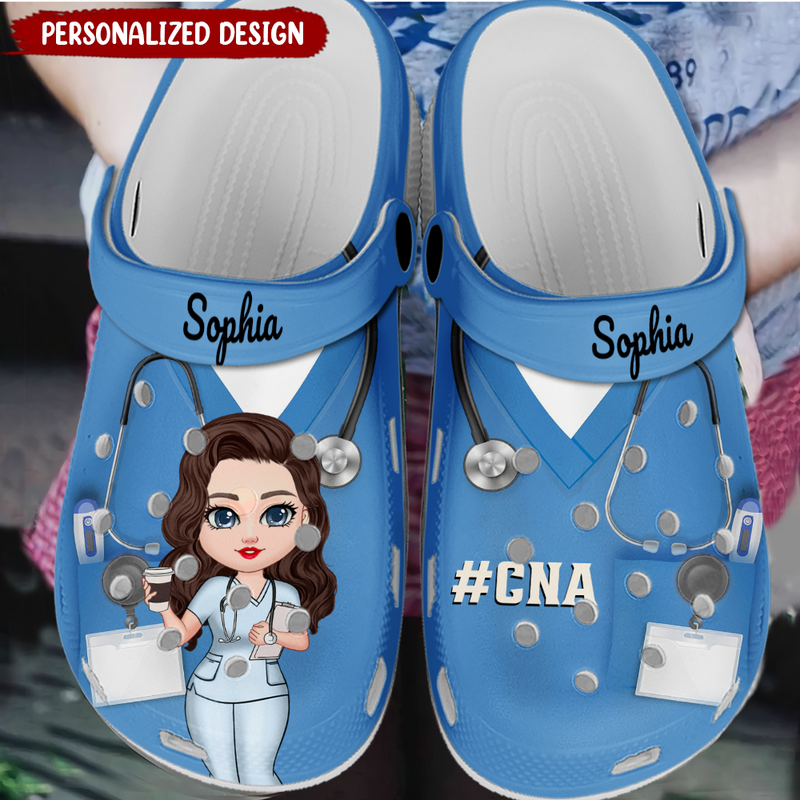 Discover Nurse Scrub CNA RN Healthcare Worker Personalized Clogs