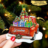 Grandma Mom With Grandkids Christmas Presents Truck Personalized Ornament HTN31OCT22CT1 Acrylic Ornament Humancustom - Unique Personalized Gifts Pack 1