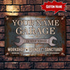 Personalized Garage Metal Sign Htt-29Tt015 Horizontal Metal Sign Human Custom Store 45 x 30 cm - Best Seller