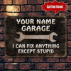Personalized Garage Metal Sign Htt-29Tt016 Horizontal Metal Sign Human Custom Store 45 x 30 cm - Best Seller