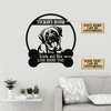 Personalized Mastiff Dog'S House Name Cut Metal Sign Htt-49Va003 Cut Metal Sign Human Custom Store 12x12in