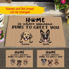 Dog Doormat Customized Home Is Where Someone Runs To Greet You Htt-Dtt005 Area Rug Templaran.com - Best Fashion Online Shopping Store Small (40 X 60 CM)