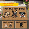 Personalized Our Kids Have Paws Doormat Htt-Dtt006 Area Rug Templaran.com - Best Fashion Online Shopping Store Small (40 X 60 CM)