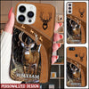 White-Tailed Deer hunting Leather Parttern Personalized Phone case KNV01NOV21XT4 Silicone Phone Case FantasyCustom