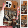 Deer hunting Leather parttern Personalized Phone case KNV01NOV21XT6 Silicone Phone Case FantasyCustom