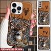 Deer hunting Leather Parttern Personalized Phone case KNV01NOV21XT7 Silicone Phone Case FantasyCustom