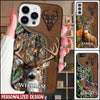 Deer Hunting Leather Pattern Custom Camo Phone Case KNV04JUN22XT1 Silicone Phone Case Humancustom - Unique Personalized Gifts