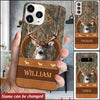 Deer Hunting Camo Leather Pattern Personalized Phone Case KNV06APR22NY1 Silicone Phone Case Humancustom - Unique Personalized Gifts
