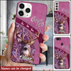 Country Girl Love Deer Hunting Leather Pattern Personalized Phone Case KNV06APR22XT1 Silicone Phone Case Humancustom - Unique Personalized Gifts