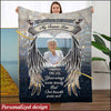 In Loving Memory My Forever Love Your Wings Were Ready But Our Hearts Were Not Personalized Blanket KNV16MAR22DD2 XT Fleece Blanket Humancustom - Unique Personalized Gifts