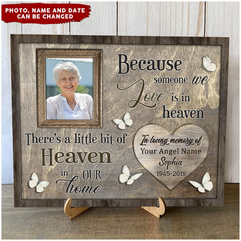 Discover Someone We Love Is In Heaven Memory Personalized Wood Plaque
