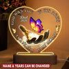 Memorial Gift Butterfly, God Has You In His Arms, I Have You In My Heart Personalized Acrylic Plaque Led Lamp Night LPL01FEB23TP3 Acrylic Plaque LED Lamp Night Light Humancustom - Unique Personalized Gifts 7.8” x 7.2”