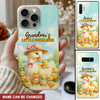Pretty Duck Mom Nana With Little Cute Ducklings Personalized Phone Case LPL01JUN24KL1