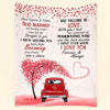 Couple Red Truck Under Heart Tree, I Love You Forever & Always Personalized FLeece Blanket LPL03DEC22TP4 Fleece Blanket Humancustom - Unique Personalized Gifts Small (30x40in)