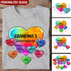 Colorful Heart Grandma Auntie Mom Sweet Heart Kids Personalized T-shirt & Hoodie LPL03FEB23NY1 White T-shirt and Hoodie Humancustom - Unique Personalized Gifts Classic Tee White S
