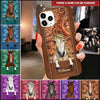 Love Horse Breeds Custom Name Hoofprint Colorful Leather Pattern Personalized Phone Case LPL03JAN23NY4 Silicone Phone Case Humancustom - Unique Personalized Gifts Iphone iPhone 14