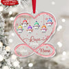 Pinky Heart Infinity Hanging Cute Snowman Kids, Love Is Being Called Nana Mom Personalized Acrylic Ornament LPL03NOV23VA1 Acrylic Ornament HumanCustom - Unique Personalized Gifts Made Just for You Pack 1